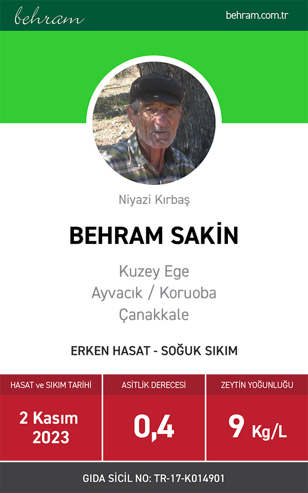 Behram Sakin 2023